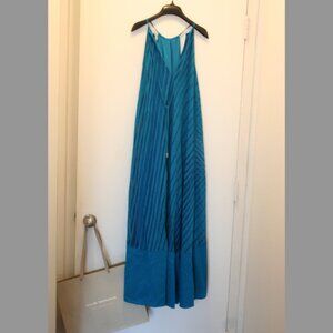 CLUB MONACO Burnout Pleated Maxi Dress Summer Vacation size 4